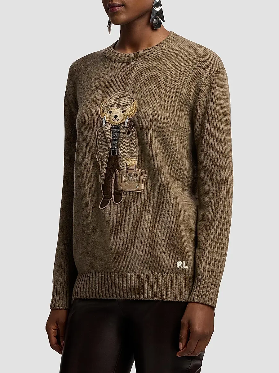Ralph Lauren Collection Women's Fall Polo Bear Cashmere Sweater | Thumbnail 5 Ralph Lauren Collection Women's Fall Polo Bear Cashmere Sweater | Thumbnail 5