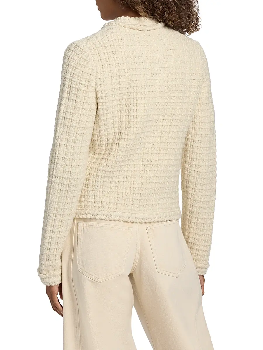 Isabel Marant Women's Hortense Quilted Wool-Alpaca Cardigan | Thumbnail 5 Isabel Marant Women's Hortense Quilted Wool-Alpaca Cardigan | Thumbnail 5
