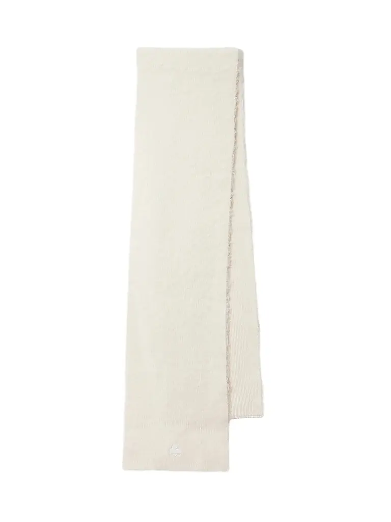 Isabel Marant Women's Peliz Alpaca-Blend Scarf - Ecru | Image 1 Isabel Marant Women's Peliz Alpaca-Blend Scarf - Ecru | Image 1