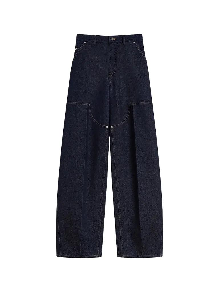 Givenchy Women's Raw Balloon Jeans - Dark Blue | Image 1 Givenchy Women's Raw Balloon Jeans - Dark Blue | Image 1