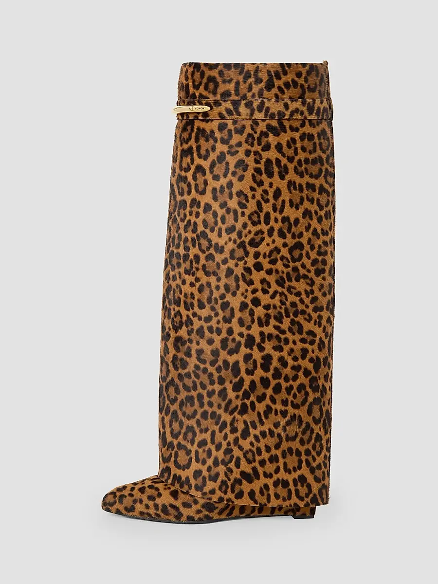 Givenchy Women's Shark Pinch Boots in Leopard Pony-Effect Leather | Thumbnail 3 Givenchy Women's Shark Pinch Boots in Leopard Pony-Effect Leather | Thumbnail 3