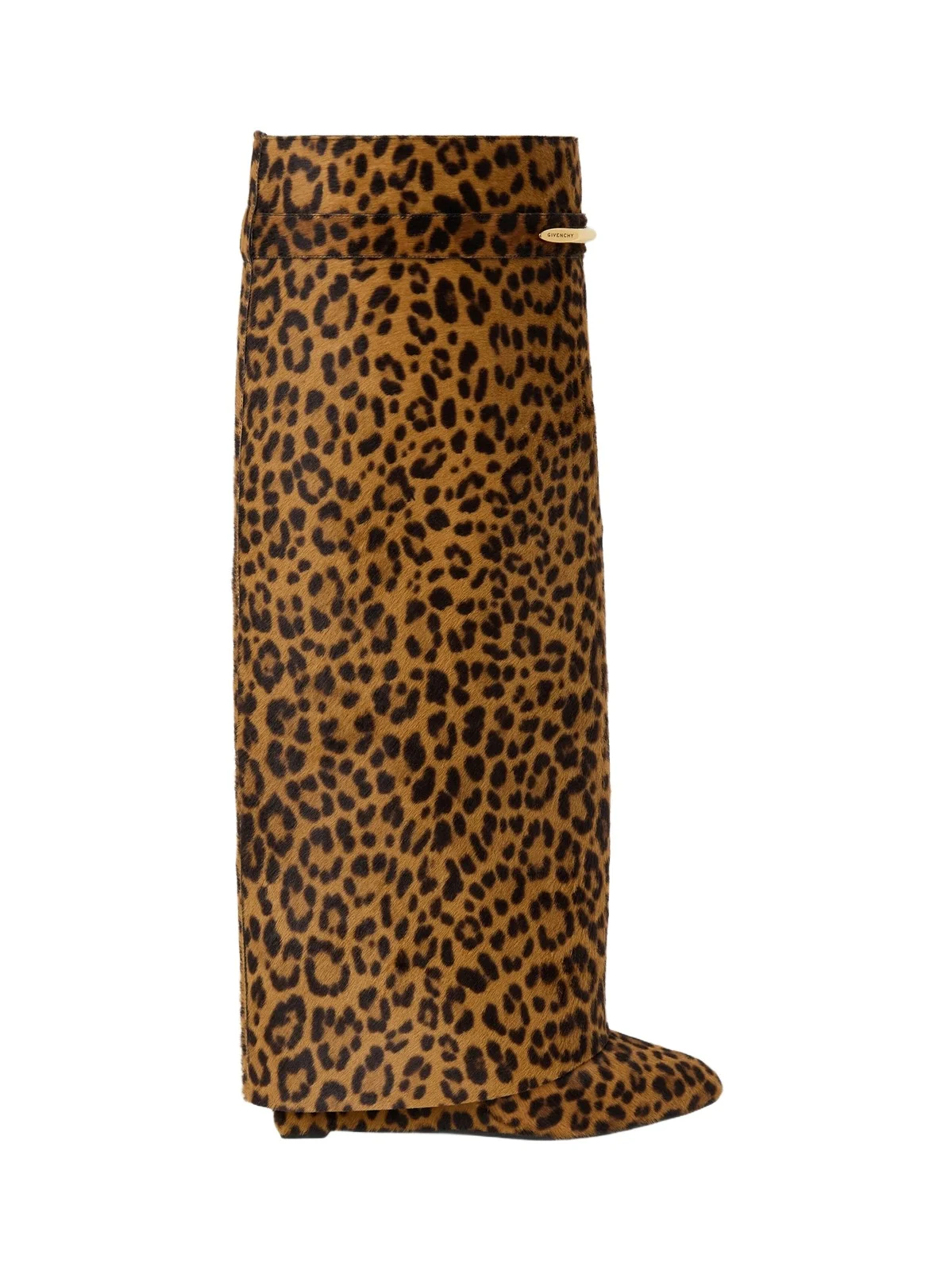Givenchy Women's Shark Pinch Boots in Leopard Pony-Effect Leather