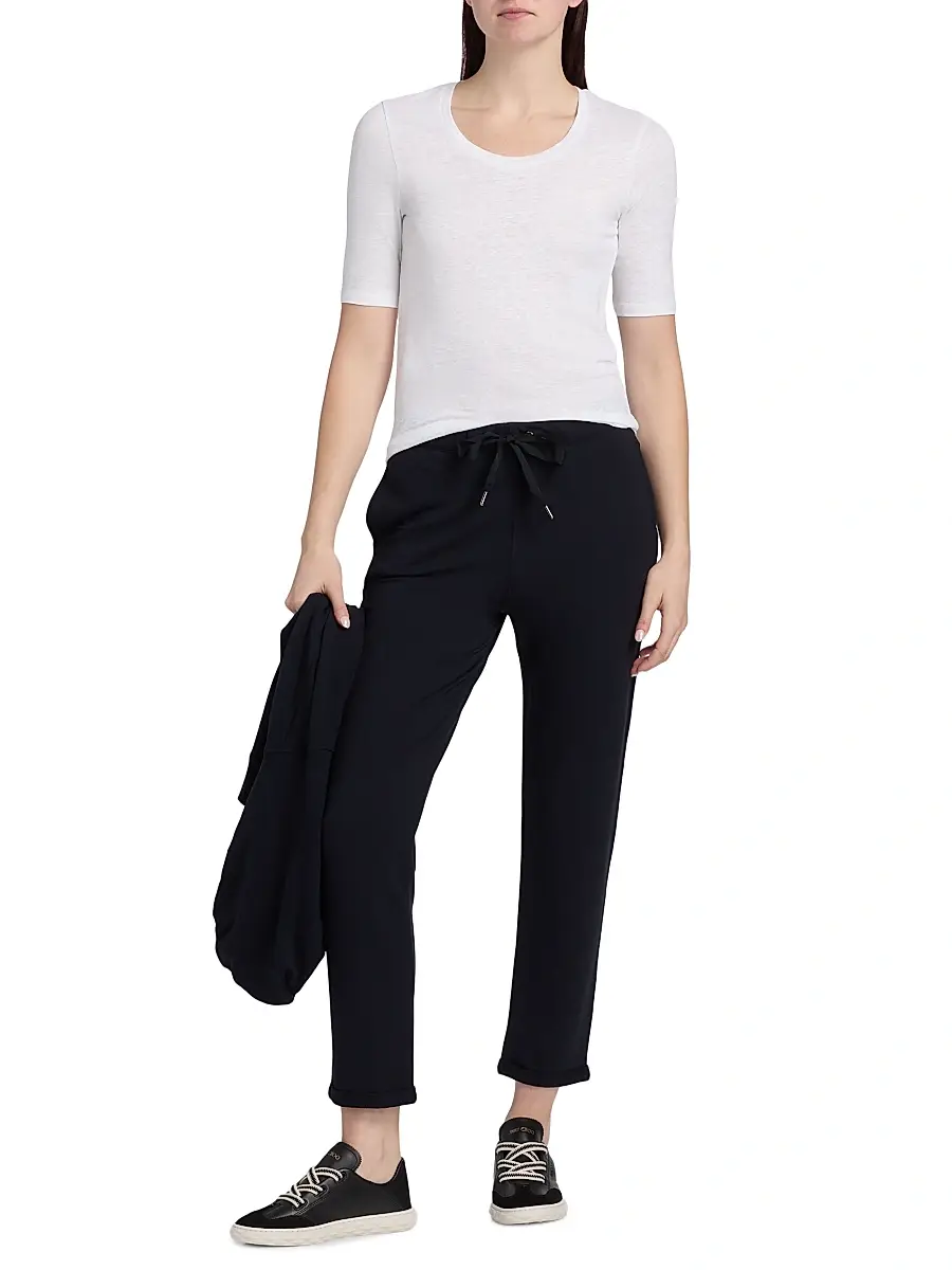 MAJESTIC FILATURES Women's Scoopneck Stretch Linen Top | Thumbnail 2 MAJESTIC FILATURES Women's Scoopneck Stretch Linen Top | Thumbnail 2