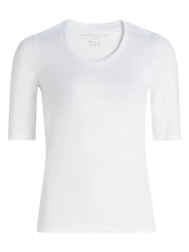 Women's Scoopneck Stretch Linen Top