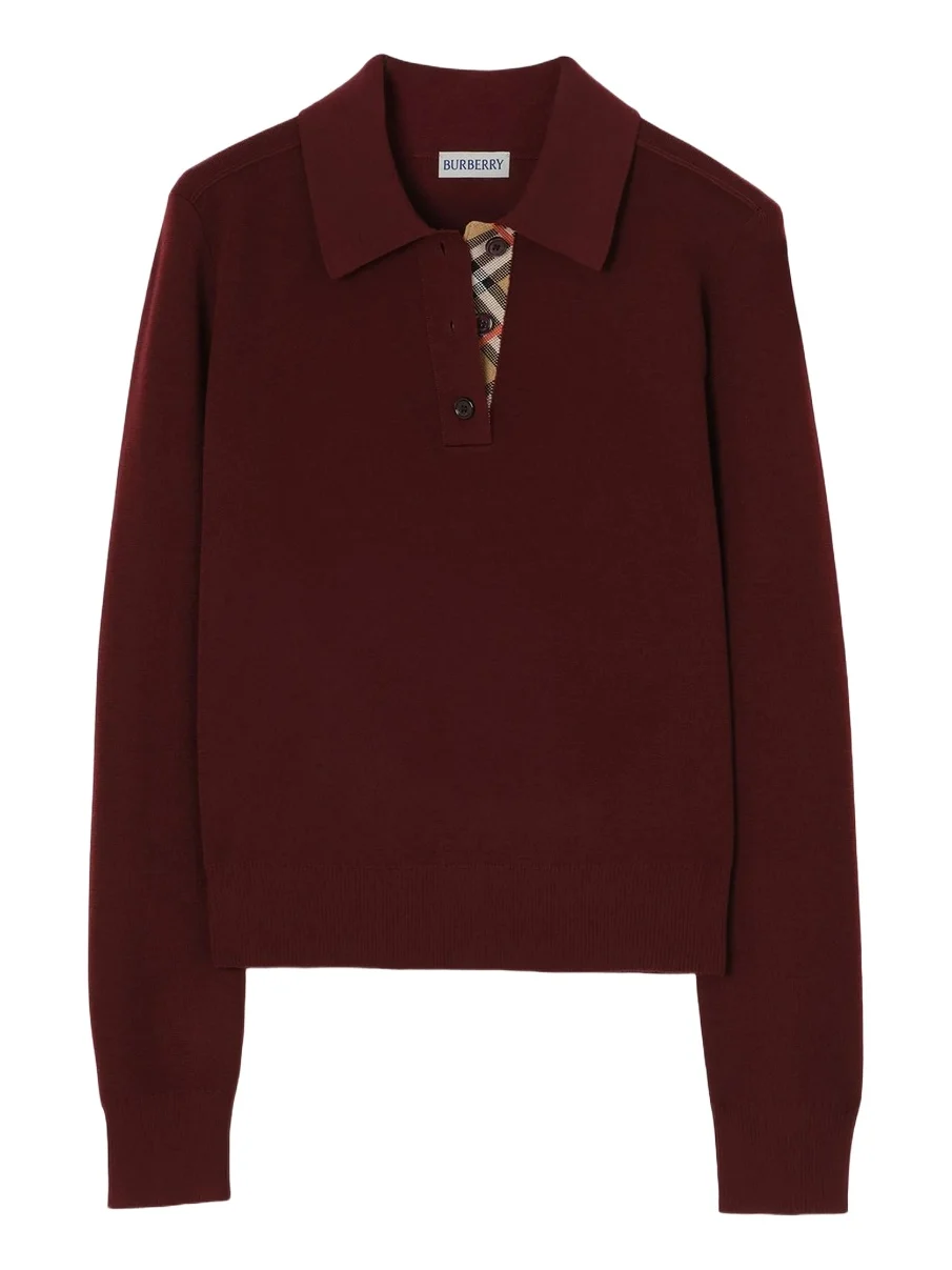 Women's Mandy Wool Long-Sleeve Polo Shirt Women's Mandy Wool Long-Sleeve Polo Shirt