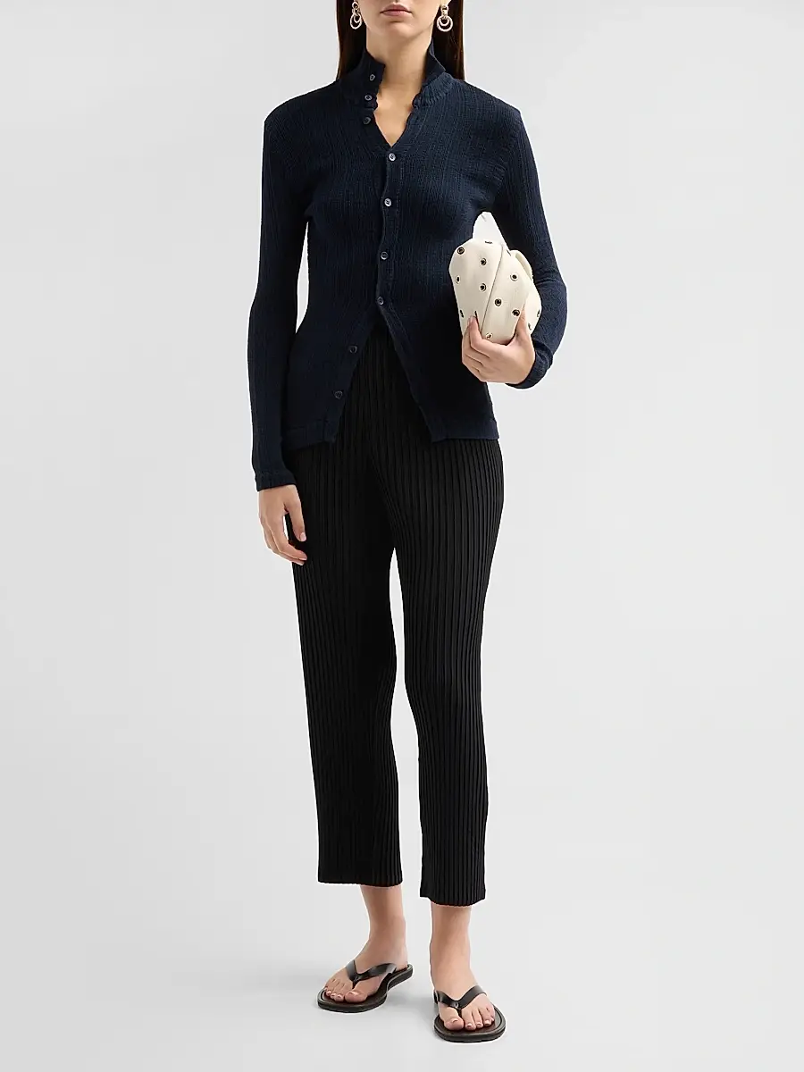 Issey Miyake Women's Rill Textured Pleats Shirt | Thumbnail 2 Issey Miyake Women's Rill Textured Pleats Shirt | Thumbnail 2