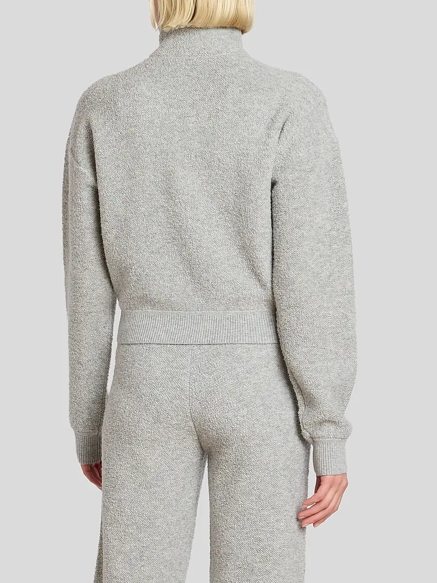 Victoria Beckham Women's Wool-Blend Half-Zip Sweater | Thumbnail 3