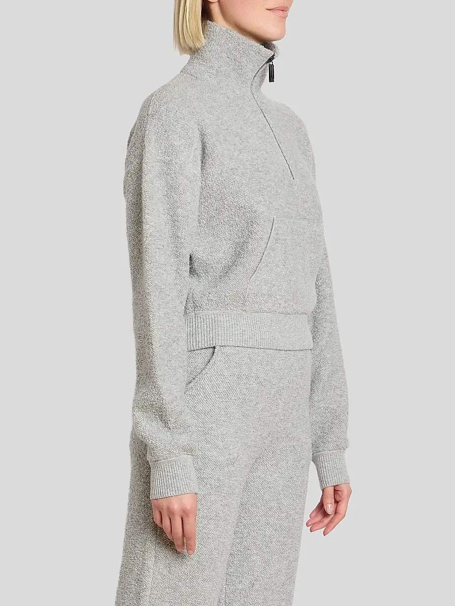Victoria Beckham Women's Wool-Blend Half-Zip Sweater | Thumbnail 4