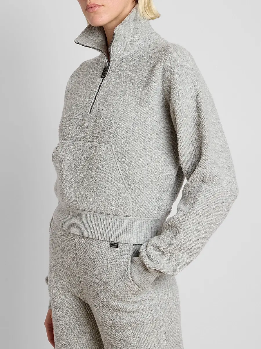 Victoria Beckham Women's Wool-Blend Half-Zip Sweater | Thumbnail 5