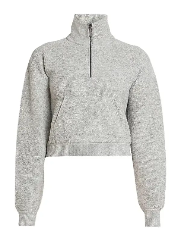 Victoria Beckham Women's Wool-Blend Half-Zip Sweater