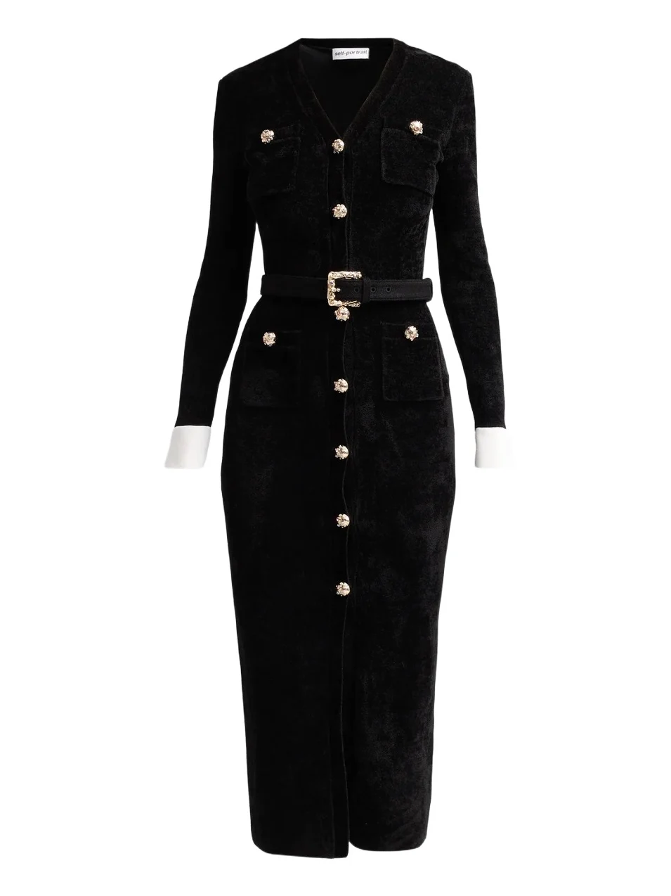 Women's Chenille Knit Midi Dress
