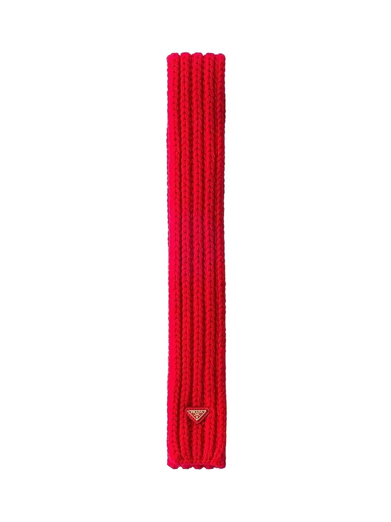 Prada Women's Wool Scarf - Red | Image 1 Prada Women's Wool Scarf - Red | Image 1