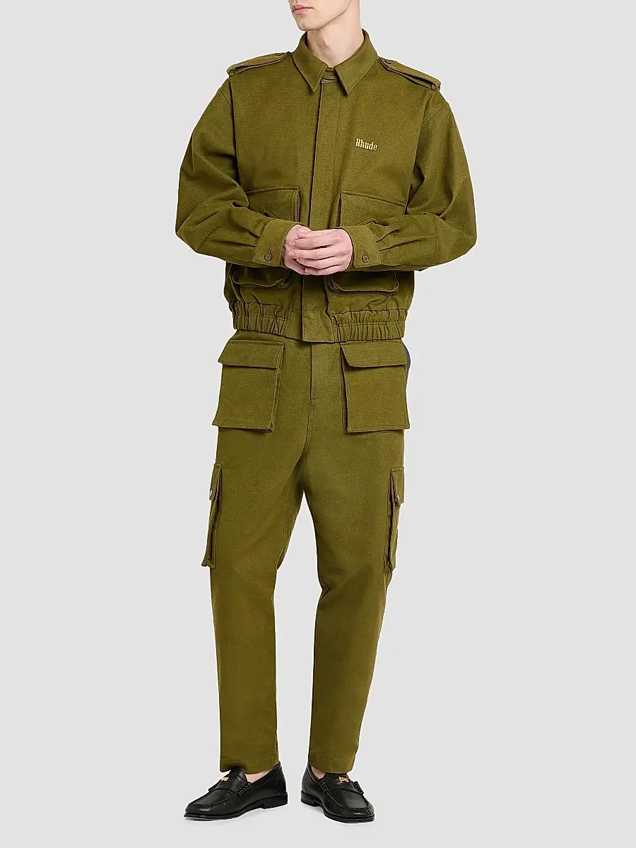 Rhude Men's Cotton Cargo Pants | Thumbnail 2