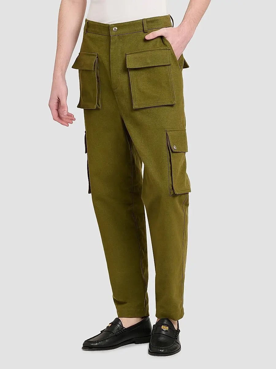 Rhude Men's Cotton Cargo Pants | Thumbnail 4