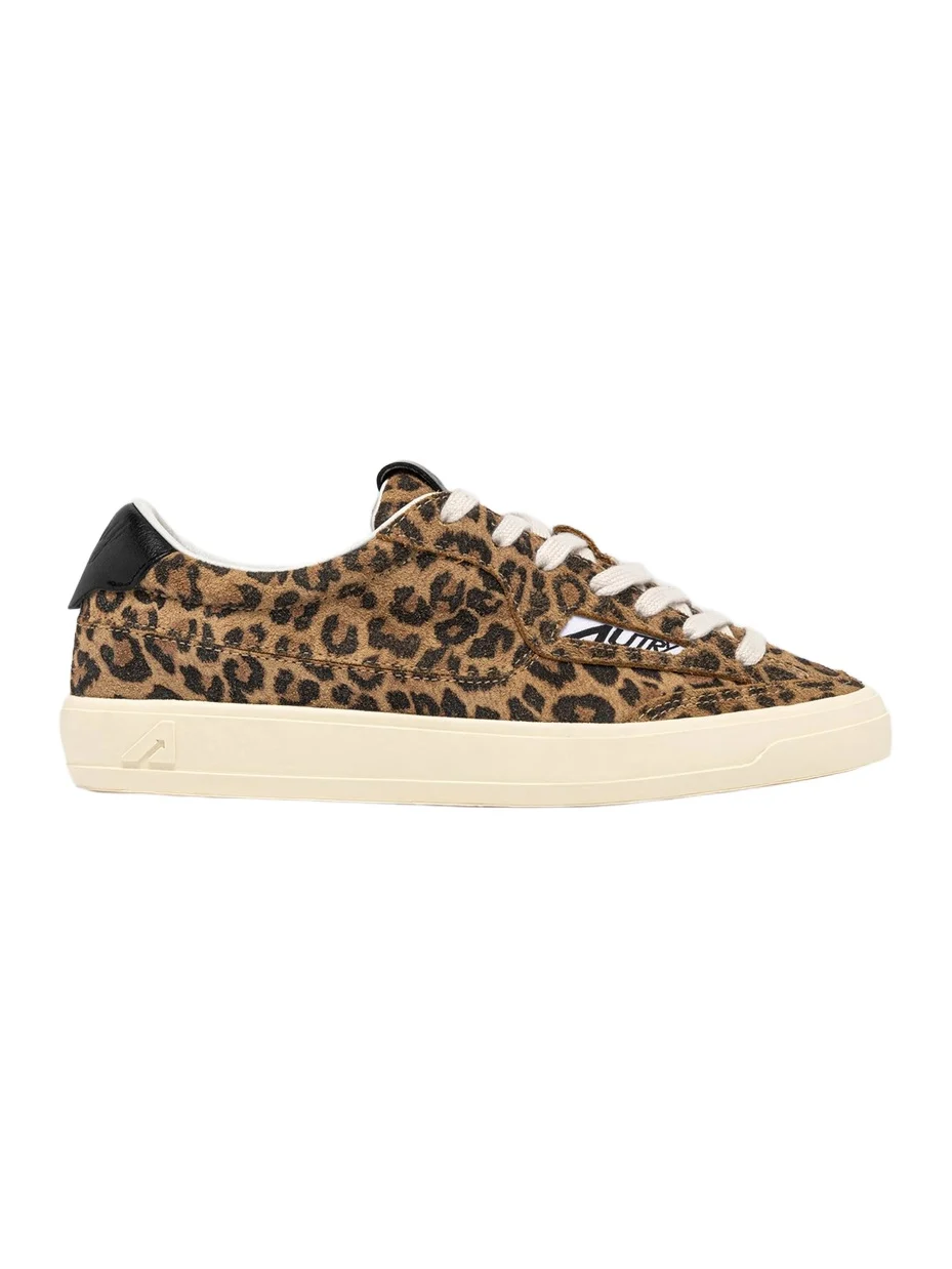 Autry Women's Windscape Leopard-Print Suede Low-Top Sneakers