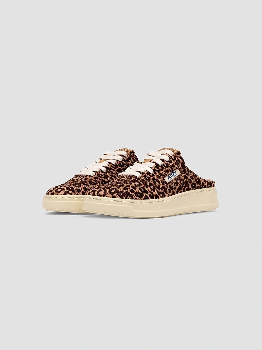 Autry Women's Leopard-Print Lace-Up Mule Sneakers | Thumbnail 2 Autry Women's Leopard-Print Lace-Up Mule Sneakers | Thumbnail 2