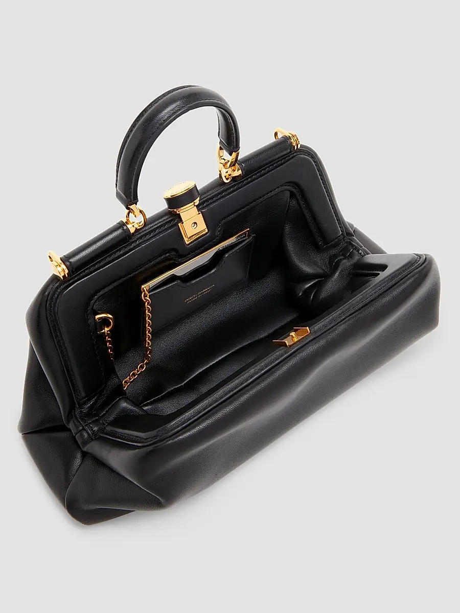 Dolce & Gabbana Women's Nonna Small Leather Satchel | Thumbnail 2 Dolce & Gabbana Women's Nonna Small Leather Satchel | Thumbnail 2