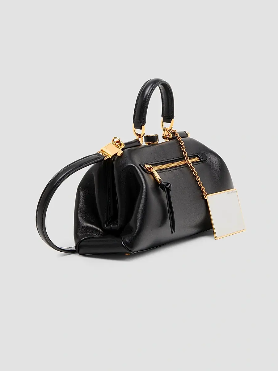 Dolce & Gabbana Women's Nonna Small Leather Satchel | Thumbnail 3 Dolce & Gabbana Women's Nonna Small Leather Satchel | Thumbnail 3
