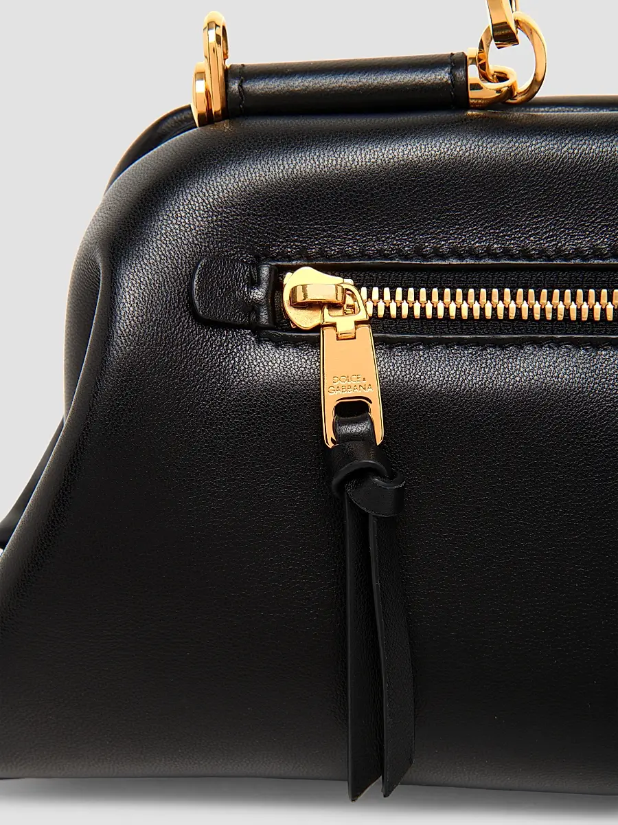 Dolce & Gabbana Women's Nonna Small Leather Satchel | Thumbnail 4 Dolce & Gabbana Women's Nonna Small Leather Satchel | Thumbnail 4