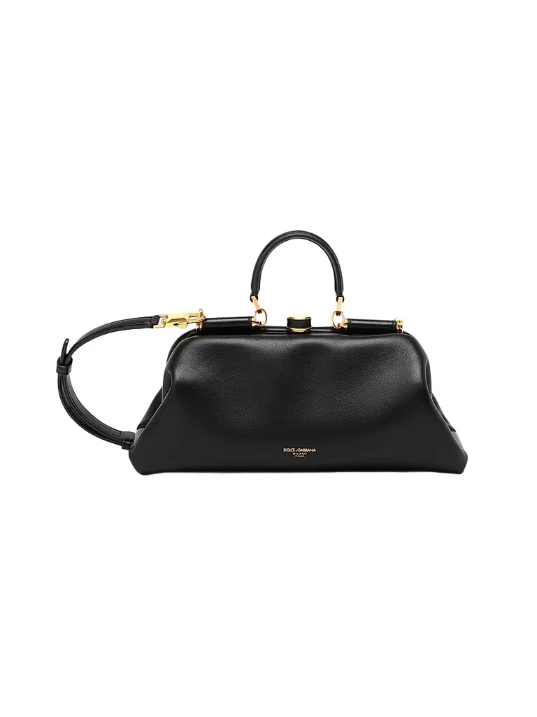 Dolce & Gabbana Women's Nonna Leather Satchel - Nero | Image 1 Dolce & Gabbana Women's Nonna Leather Satchel - Nero | Image 1