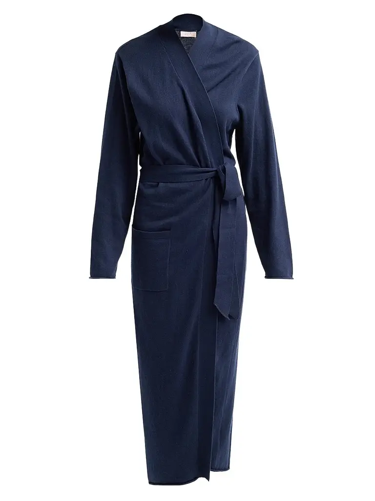Papinelle Women's Cotton-Cashmere Tie-Waist Robe | Image 1 Papinelle Women's Cotton-Cashmere Tie-Waist Robe | Image 1
