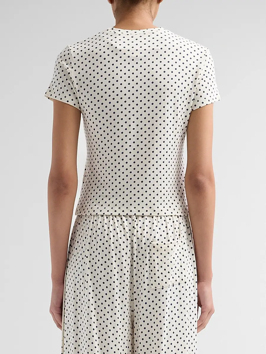 Papinelle Women's Kate 2-Piece Polka Dot Top & Pant Set - Cream | Thumbnail 3 Papinelle Women's Kate 2-Piece Polka Dot Top & Pant Set - Cream | Thumbnail 3
