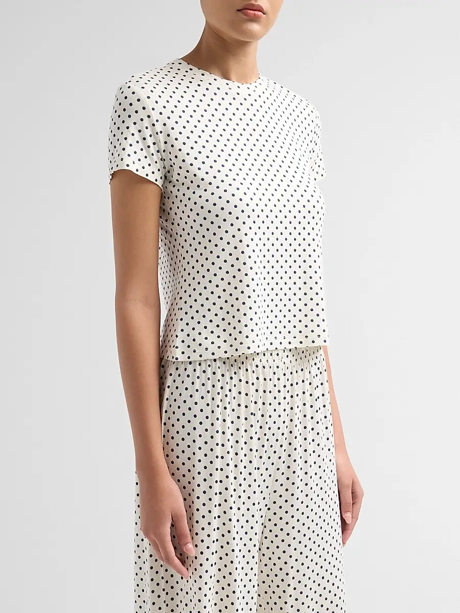 Papinelle Women's Kate 2-Piece Polka Dot Top & Pant Set - Cream | Thumbnail 4 Papinelle Women's Kate 2-Piece Polka Dot Top & Pant Set - Cream | Thumbnail 4