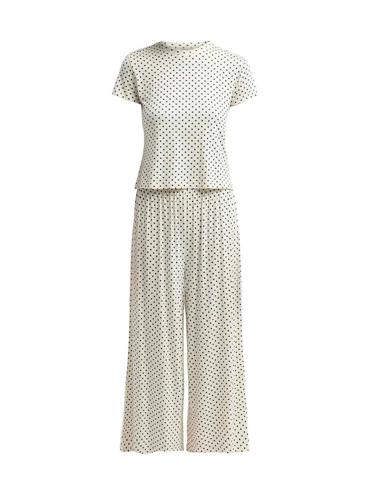 Papinelle Women's Kate 2-Piece Polka Dot Top & Pant Set - Cream