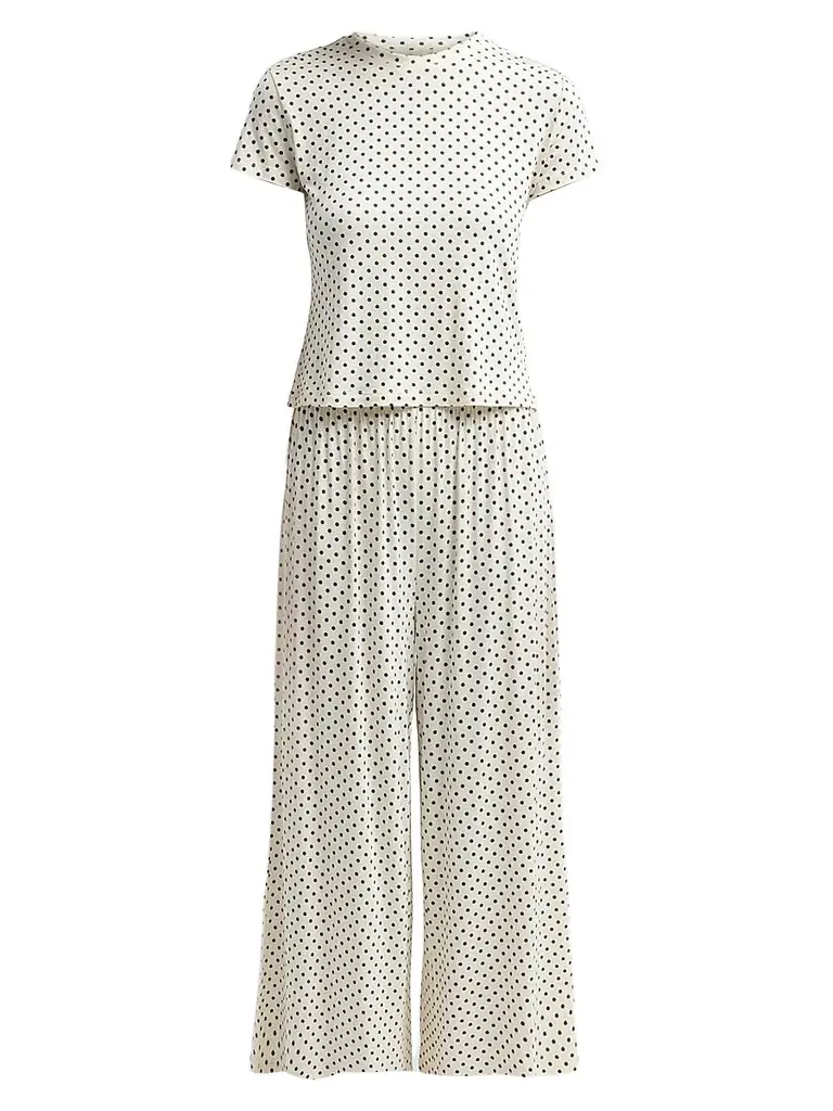 Papinelle Women's Kate 2-Piece Polka Dot Top & Pant Set | Image 1 Papinelle Women's Kate 2-Piece Polka Dot Top & Pant Set | Image 1