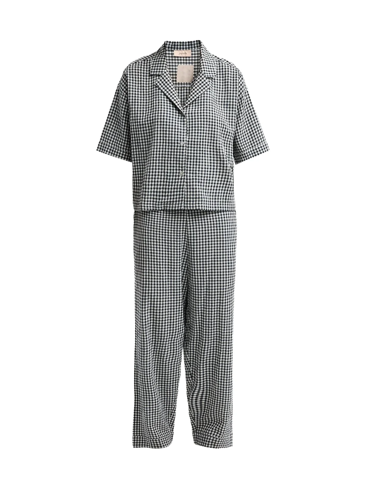 Papinelle Women's Gingham Seersucker Cotton-Blend Pajamas
