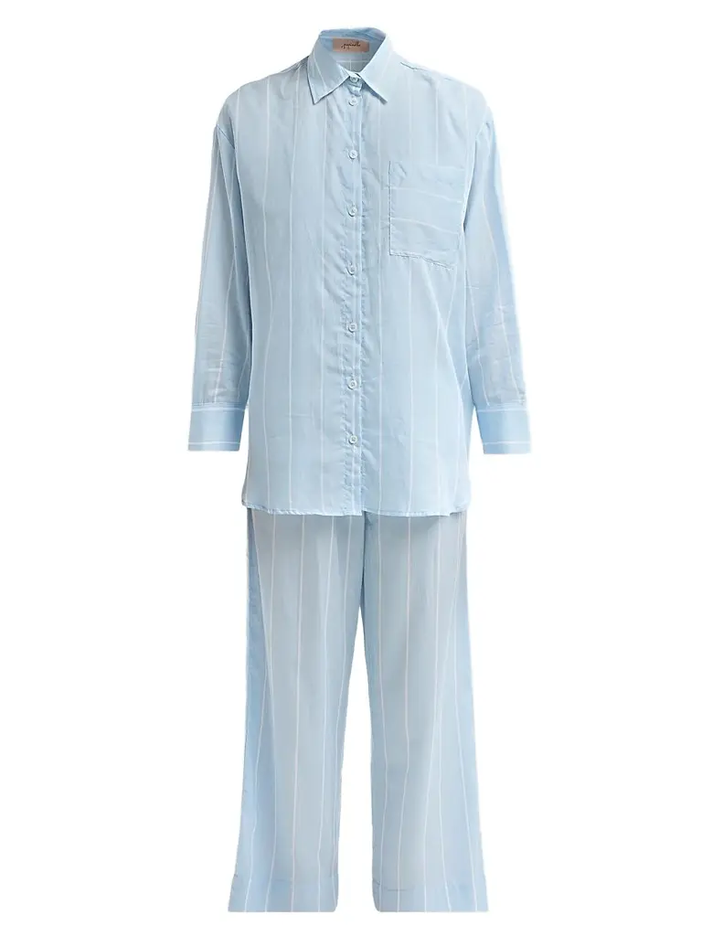 Papinelle Women's Striped Cotton Shirt | Image 1 Papinelle Women's Striped Cotton Shirt | Image 1