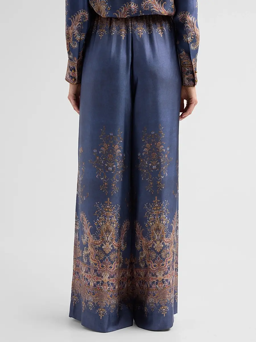 Zimmermann Women's Valiant Paisley Silk Track Pants | Thumbnail 3 Zimmermann Women's Valiant Paisley Silk Track Pants | Thumbnail 3