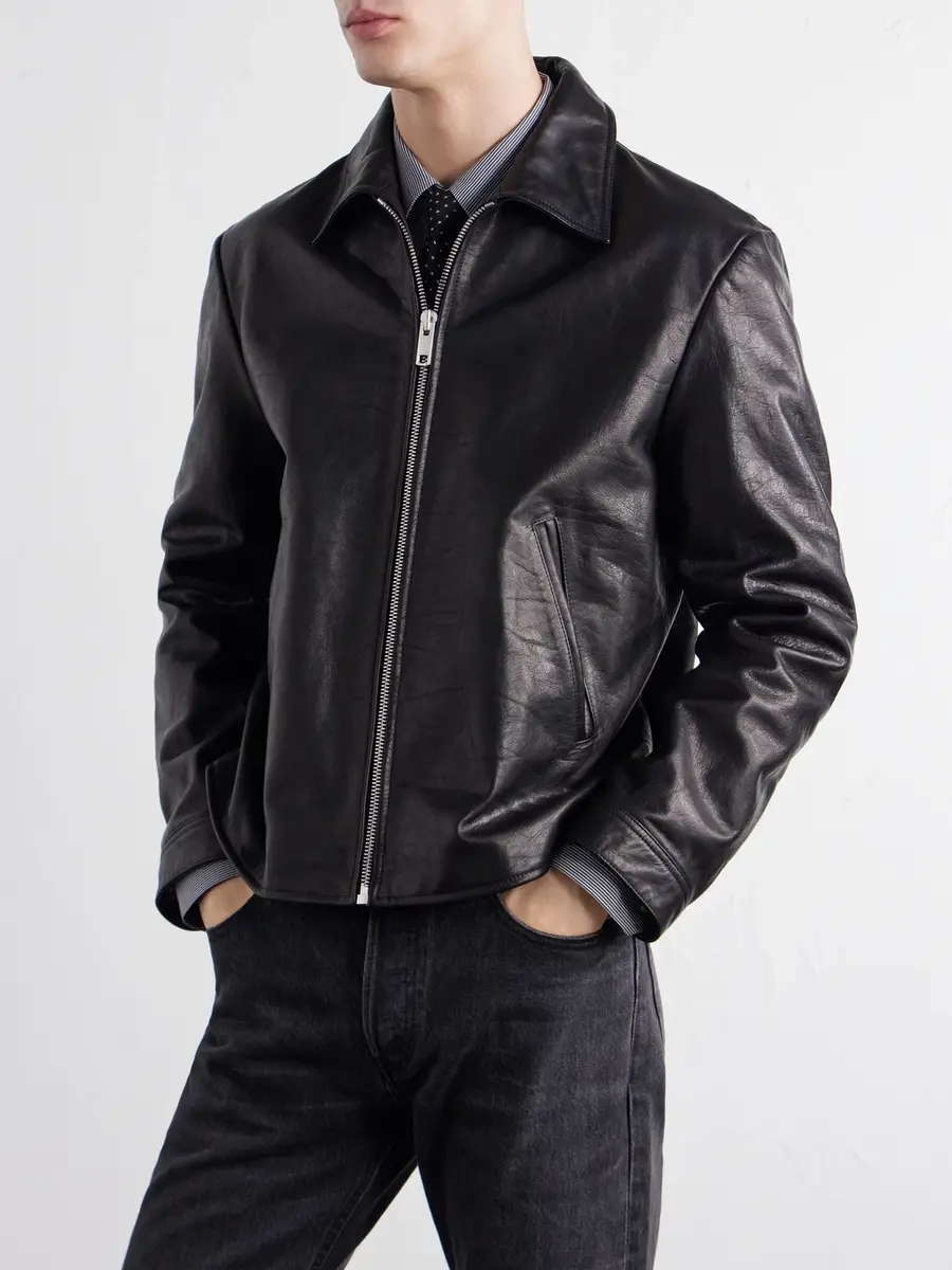 TOTEME Distressed Leather Jacket - Men | Thumbnail 3 TOTEME Distressed Leather Jacket - Men | Thumbnail 3