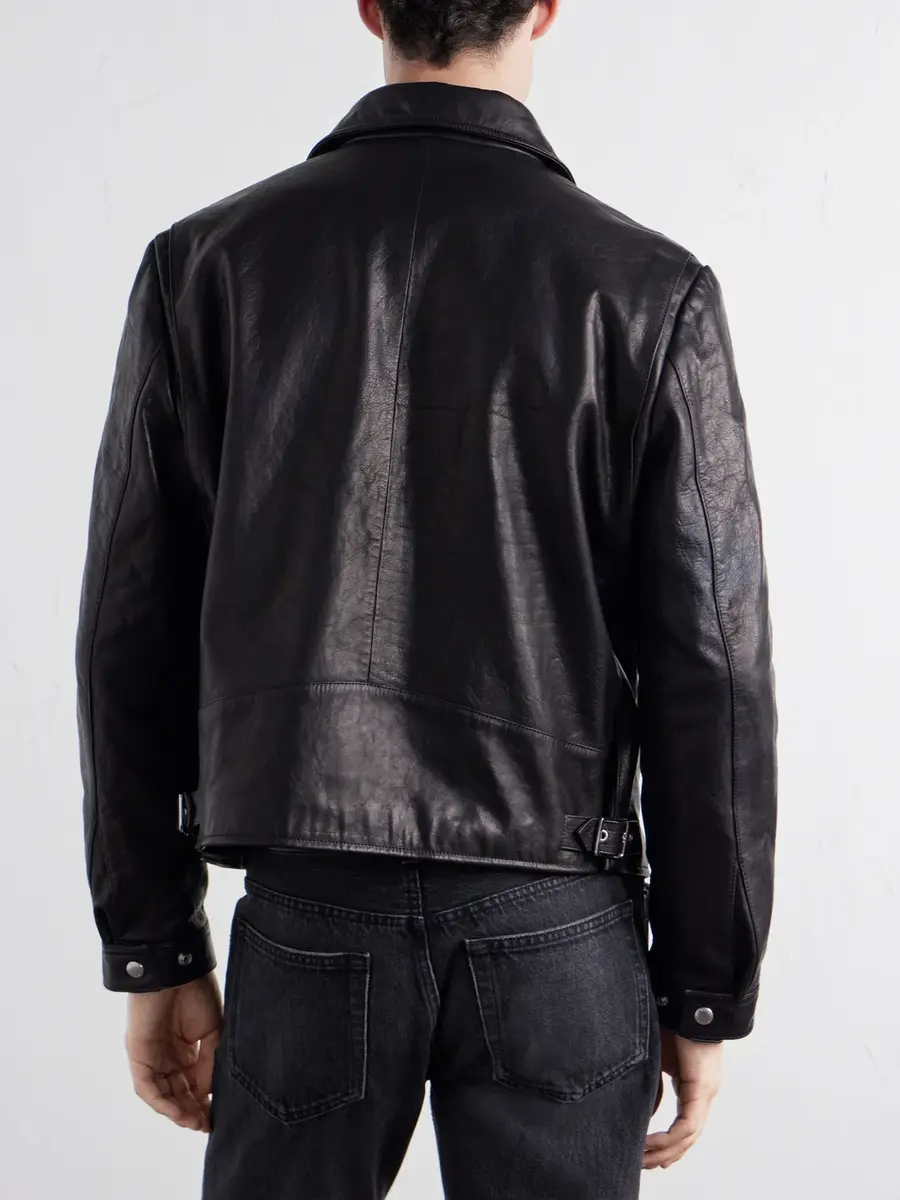 TOTEME Distressed Leather Jacket - Men | Thumbnail 4 TOTEME Distressed Leather Jacket - Men | Thumbnail 4