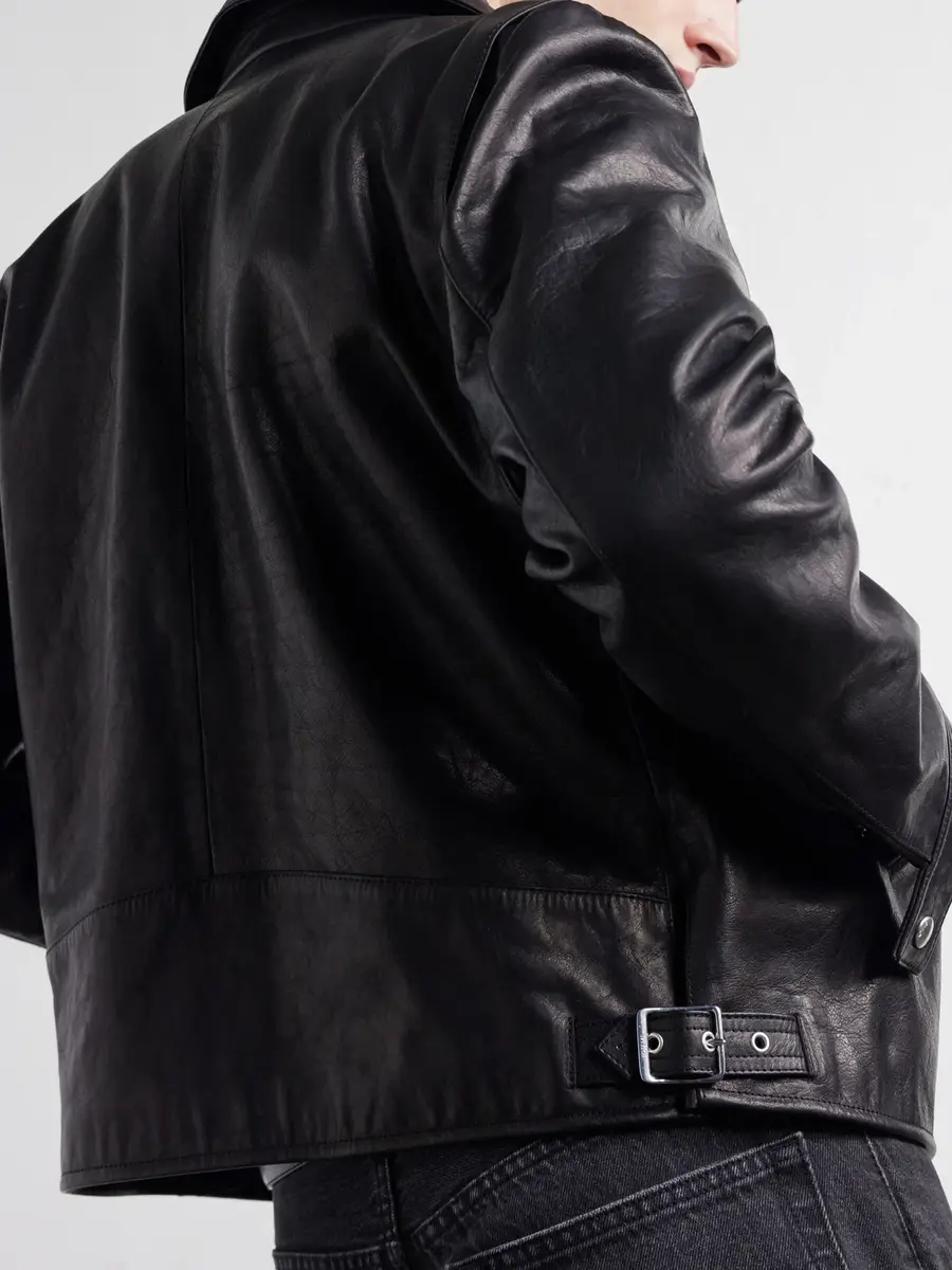 TOTEME Distressed Leather Jacket - Men | Thumbnail 5 TOTEME Distressed Leather Jacket - Men | Thumbnail 5