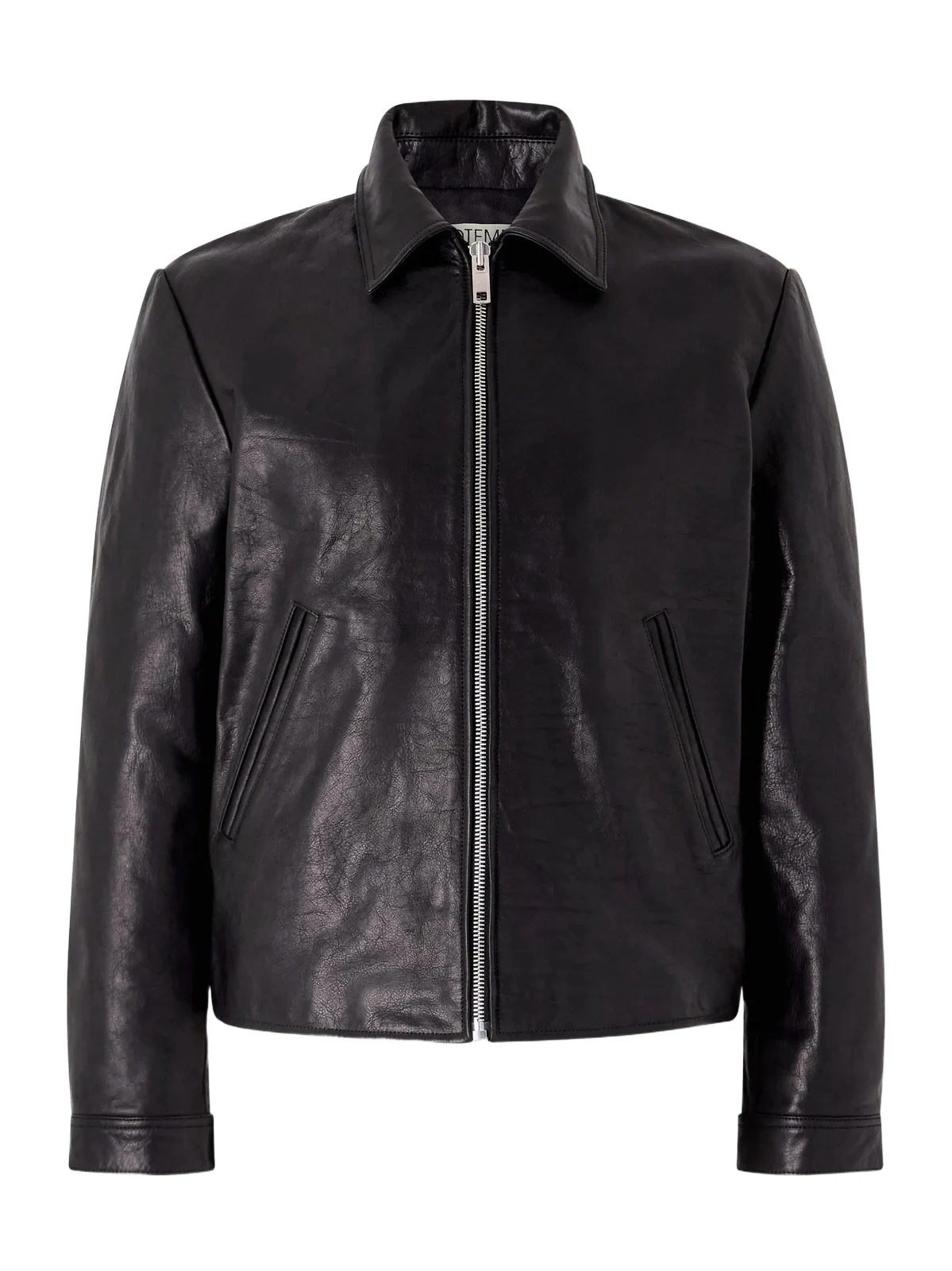 Distressed Leather Jacket - Men Distressed Leather Jacket - Men