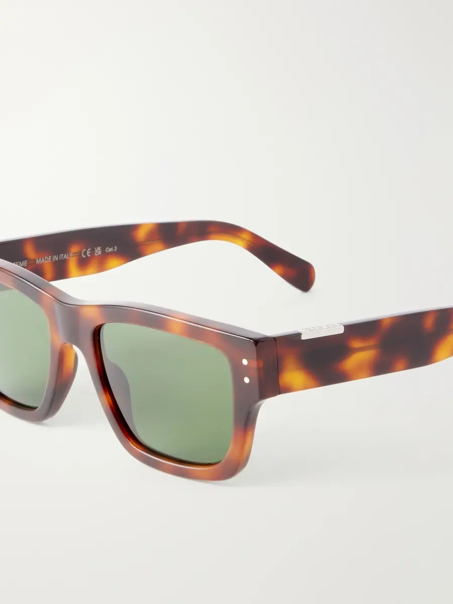 TOTEME Square-Frame Tortoiseshell Acetate Sunglasses - Men | Thumbnail 3 TOTEME Square-Frame Tortoiseshell Acetate Sunglasses - Men | Thumbnail 3