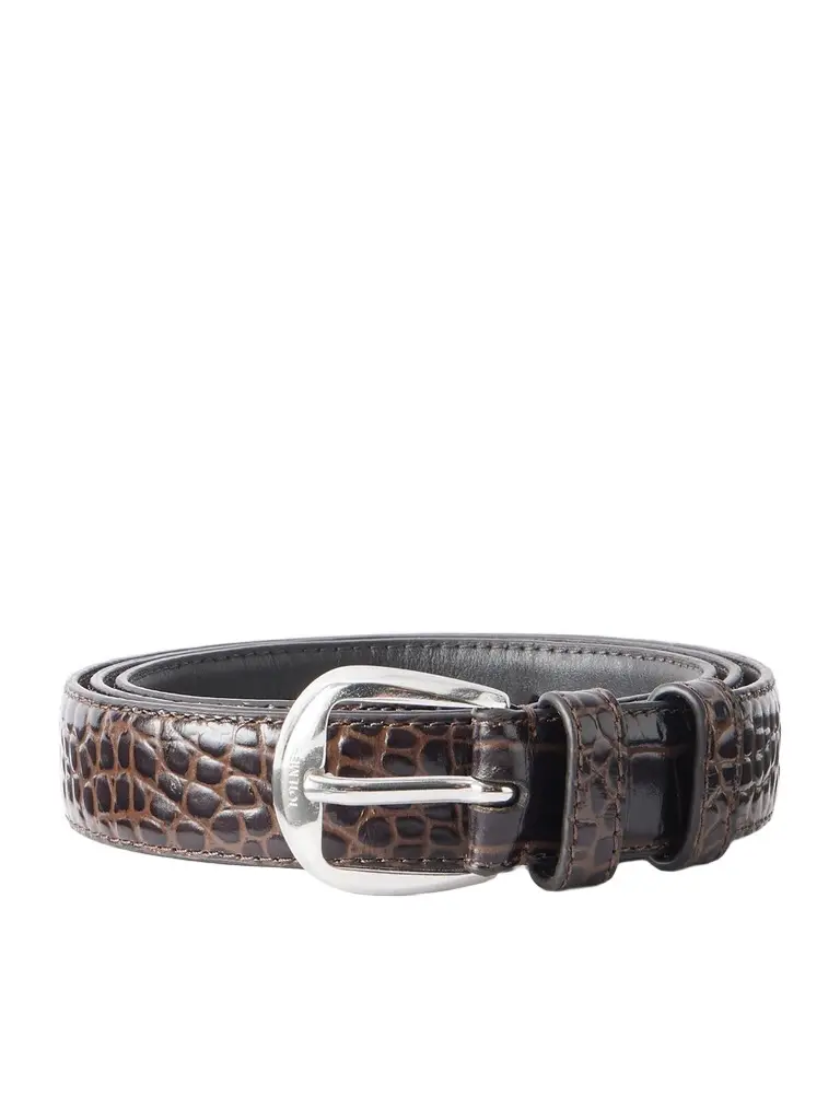 TOTEME 2.5cm Croc-Effect Leather Belt - Men | Image 1 TOTEME 2.5cm Croc-Effect Leather Belt - Men | Image 1