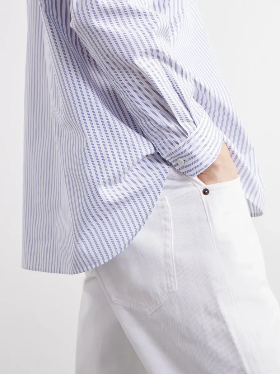 TOTEME Striped Cotton-Poplin Shirt - Men | Thumbnail 5 TOTEME Striped Cotton-Poplin Shirt - Men | Thumbnail 5