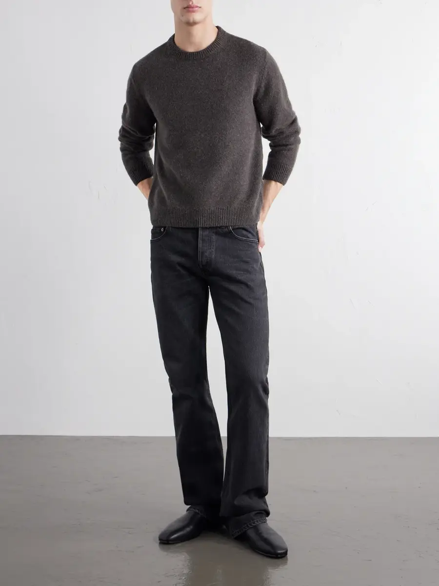 TOTEME Camel Hair Knit Sweater - Men | Thumbnail 2 TOTEME Camel Hair Knit Sweater - Men | Thumbnail 2