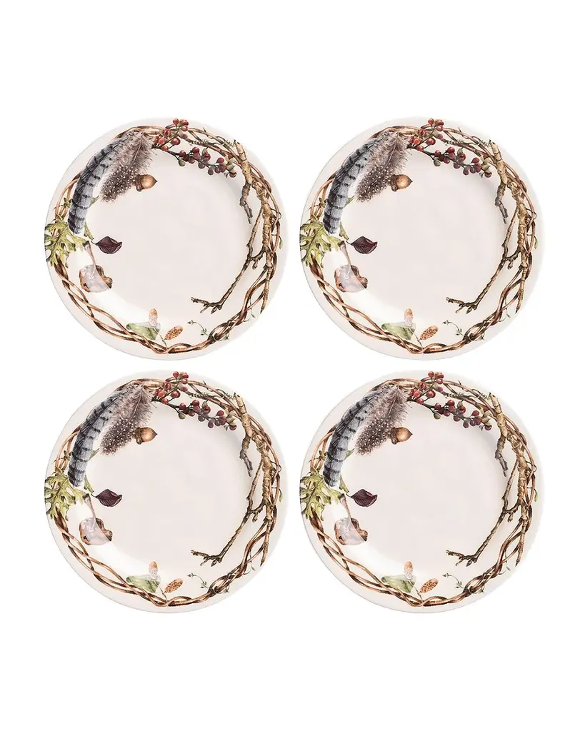 Juliska Forest Walk Party Plates, Set of 4