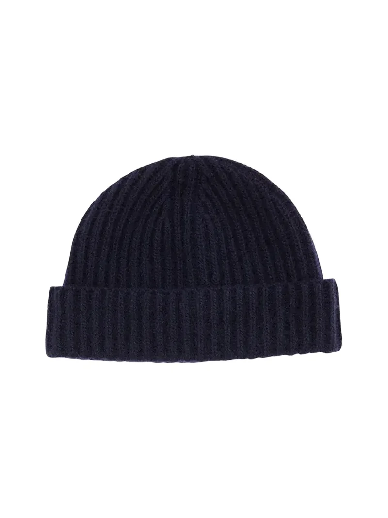 Men's Rib-Knit Cashmere Beanie Hat