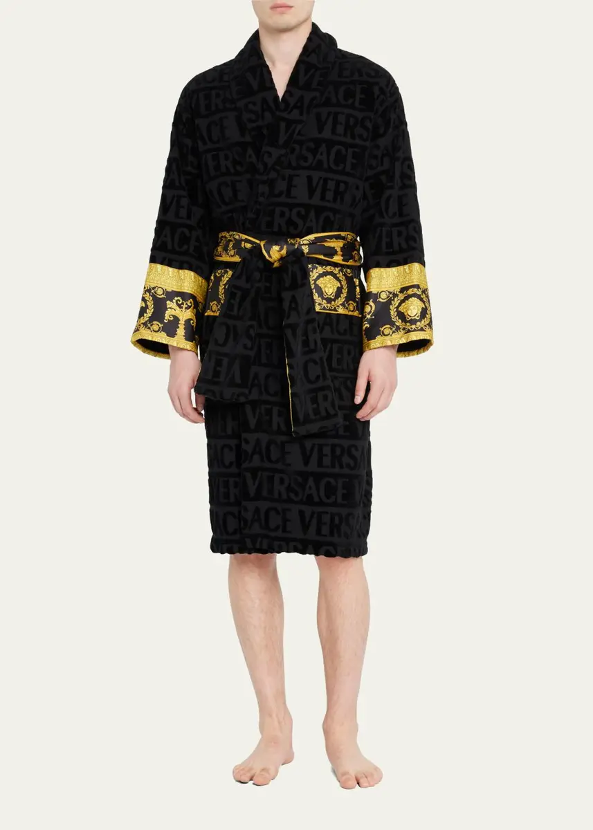 Versace Unisex Barocco Sleeve Robe | Thumbnail 2
