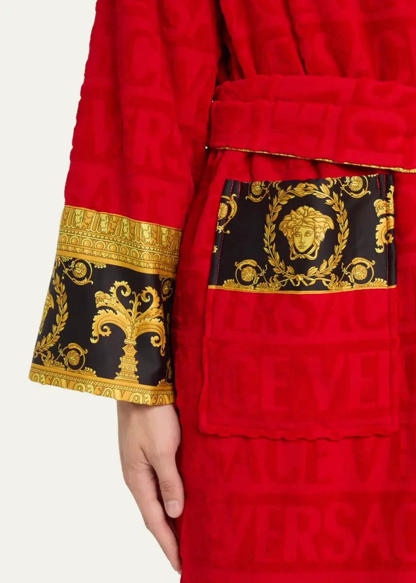 Versace Unisex Barocco Sleeve Robe | Thumbnail 12