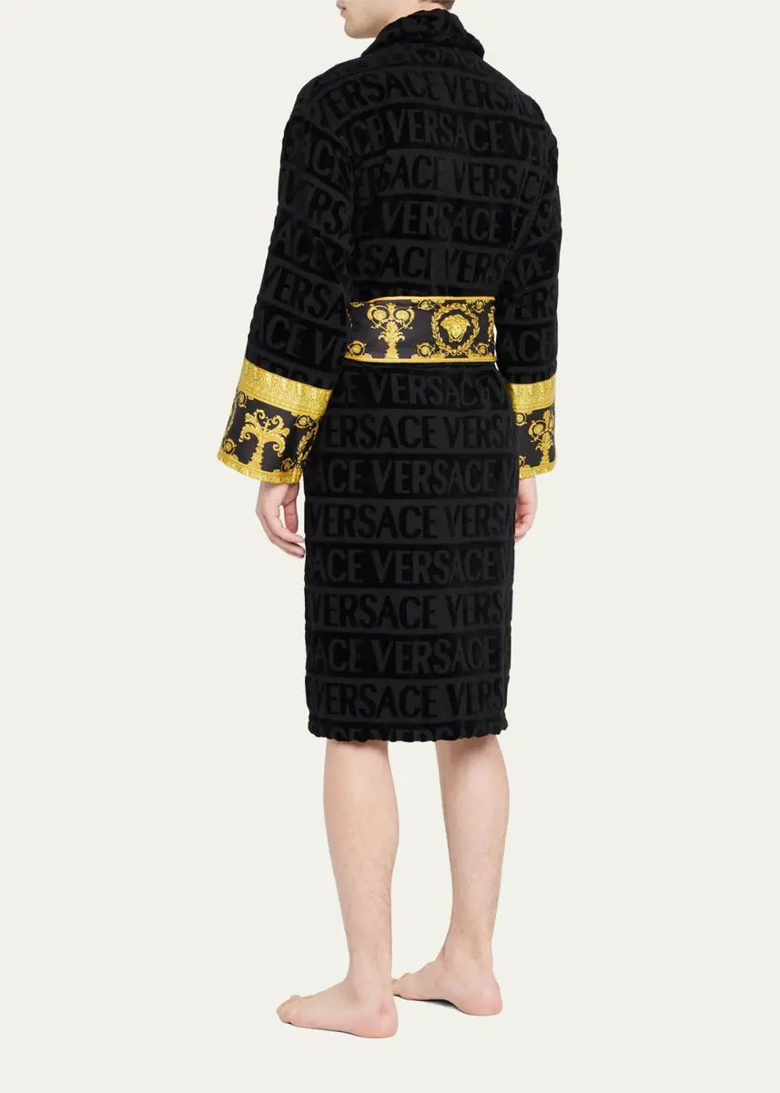 Versace Unisex Barocco Sleeve Robe | Thumbnail 3
