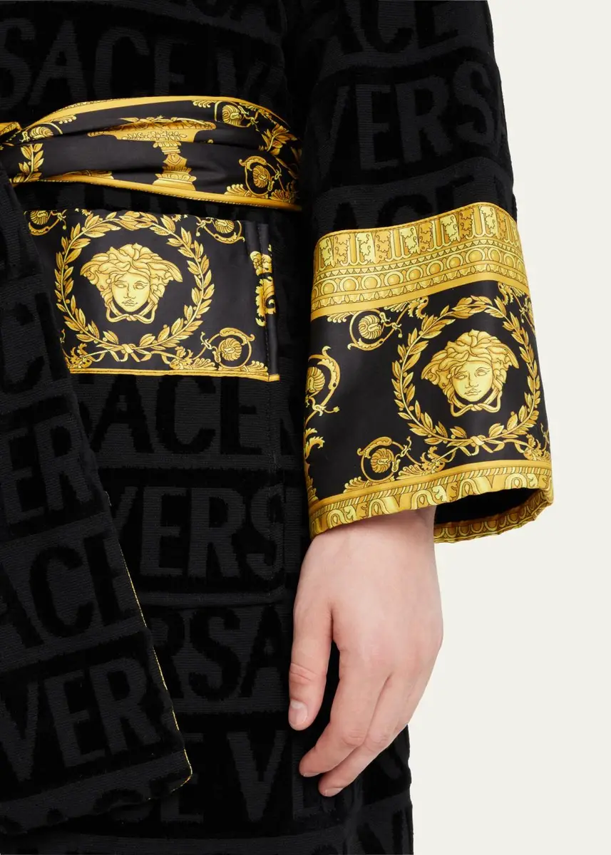 Versace Unisex Barocco Sleeve Robe | Thumbnail 5