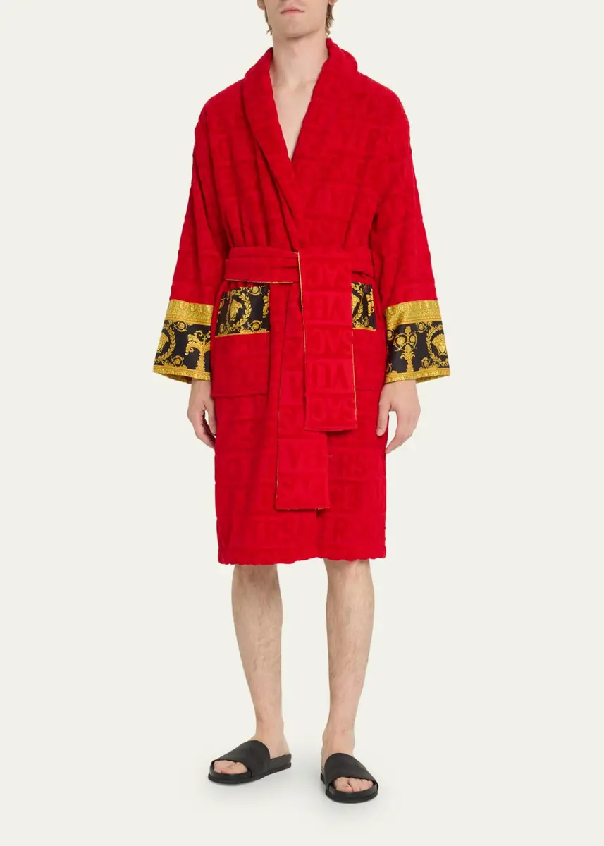 Versace Unisex Barocco Sleeve Robe | Thumbnail 10