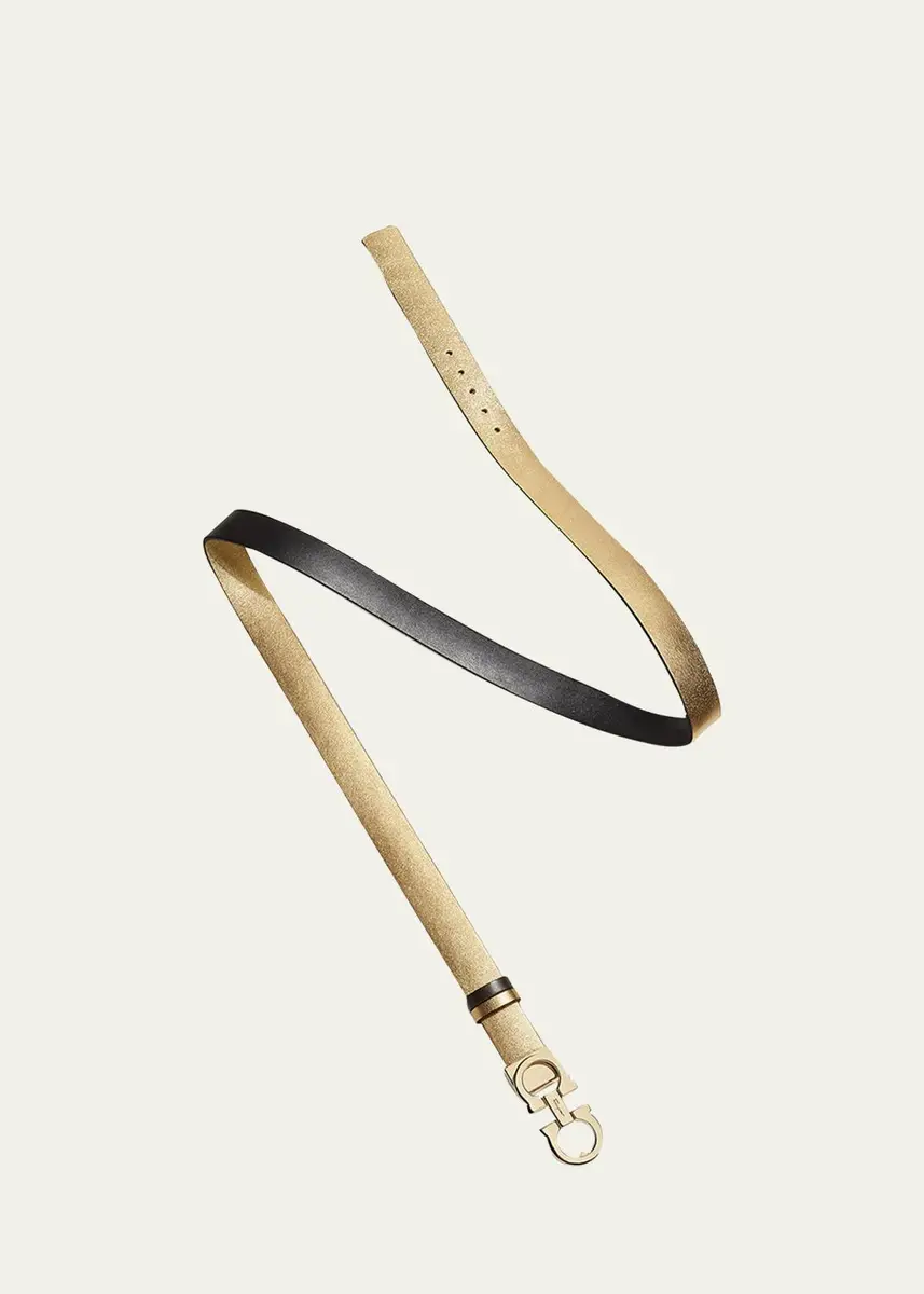 Ferragamo Reversible Leather Gancini Belt | Thumbnail 2