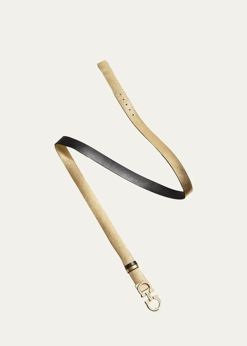 Ferragamo Reversible Leather Gancini Belt | Thumbnail 5
