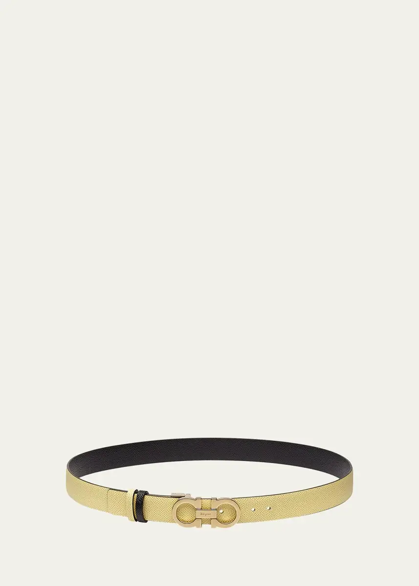 Ferragamo Reversible Leather Gancini Belt | Thumbnail 7